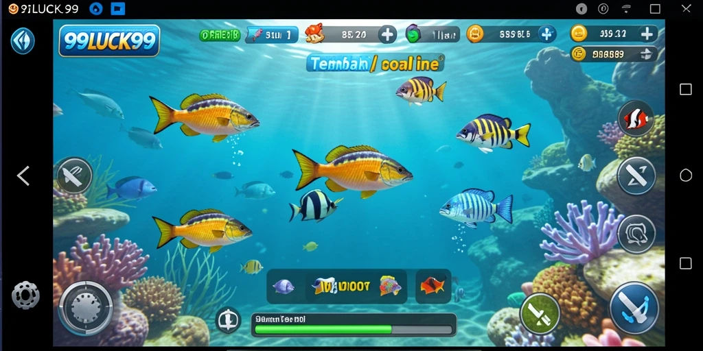 Gameplay seru saat berburu ikan di 99LUCK99.