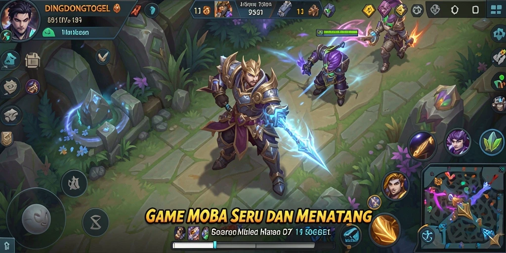 Tangkapan layar dari gameplay DINGDONGTOGEL yang seru.