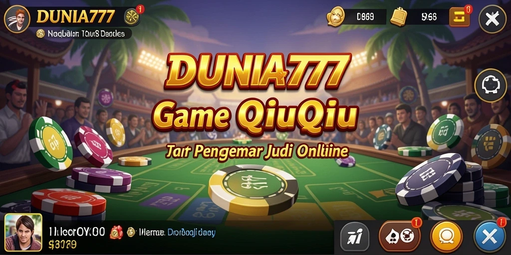 Screenshot DUNIA777 menampilkan gameplay seru QiuQiu.