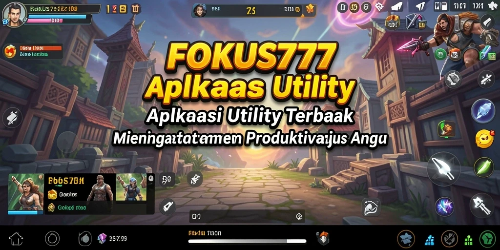 Tampilan antarmuka pengguna FOKUS777 yang bersih dan intuitif.
