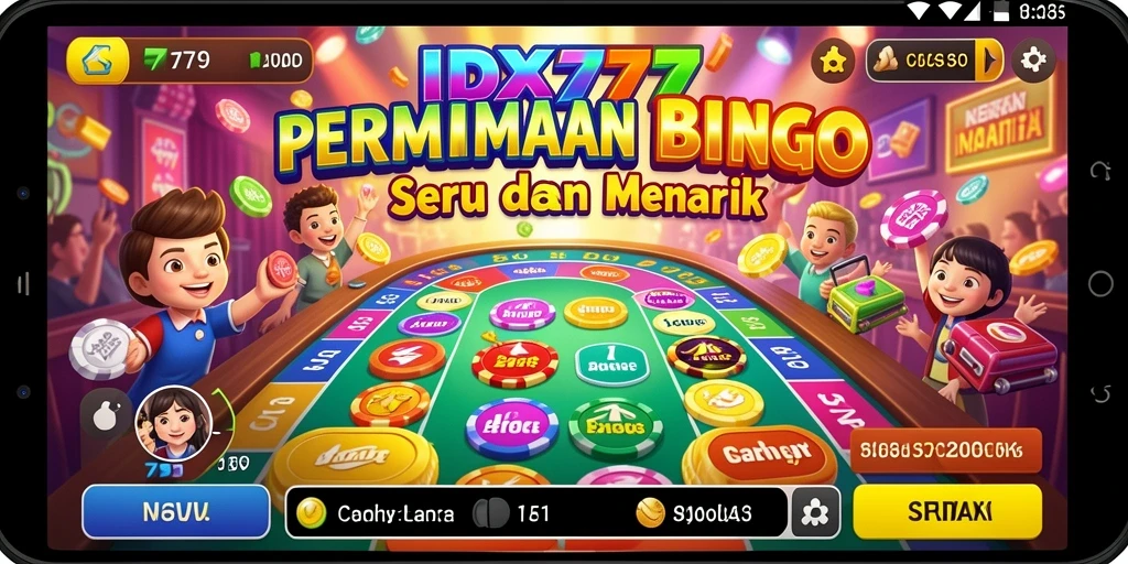 Screenshot gameplay IDX777 menampilkan pemain yang bersaing dalam Bingo.