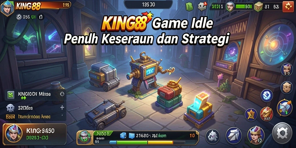 Screenshot gameplay KING88 menampilkan aksi mengelola kerajaan dengan mudah.
