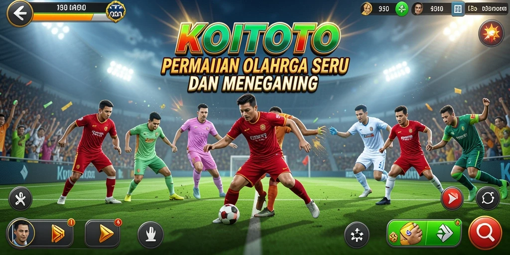 Screenshot gameplay KOITOTO menampilkan aksi seru dari permainan olahraga.