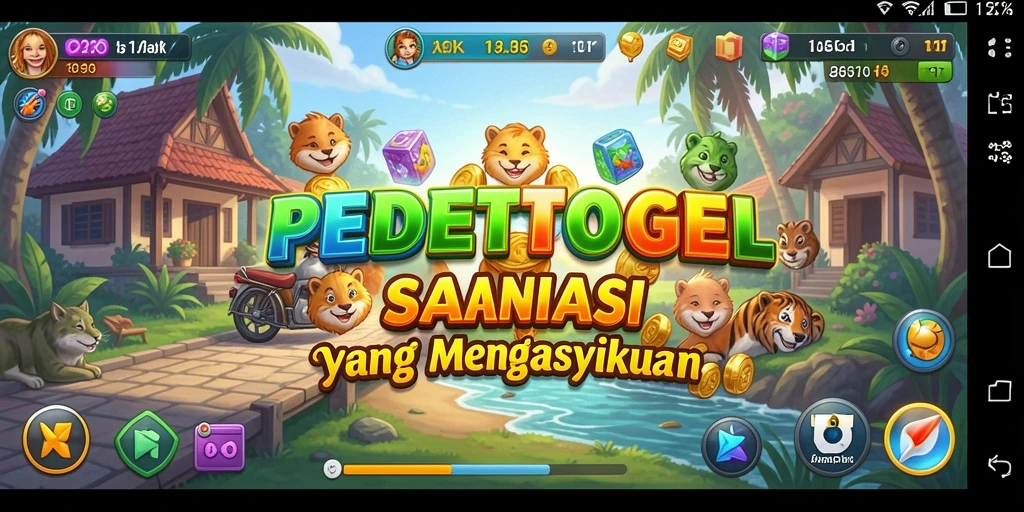 Tampilan gameplay PEDETOGEL yang menawan dan seru.