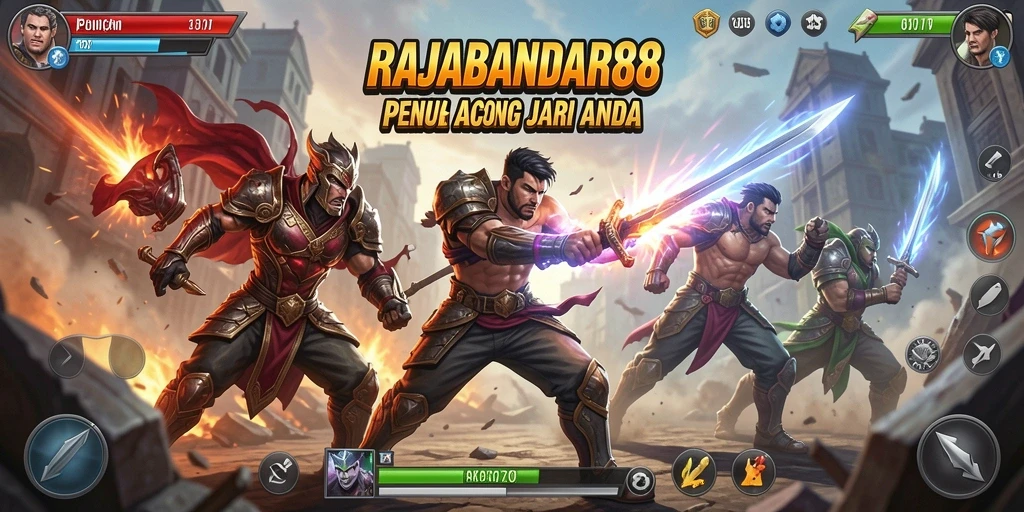 Tangkapan layar RAJABANDAR88 menampilkan pertarungan yang seru dan mendebarkan.