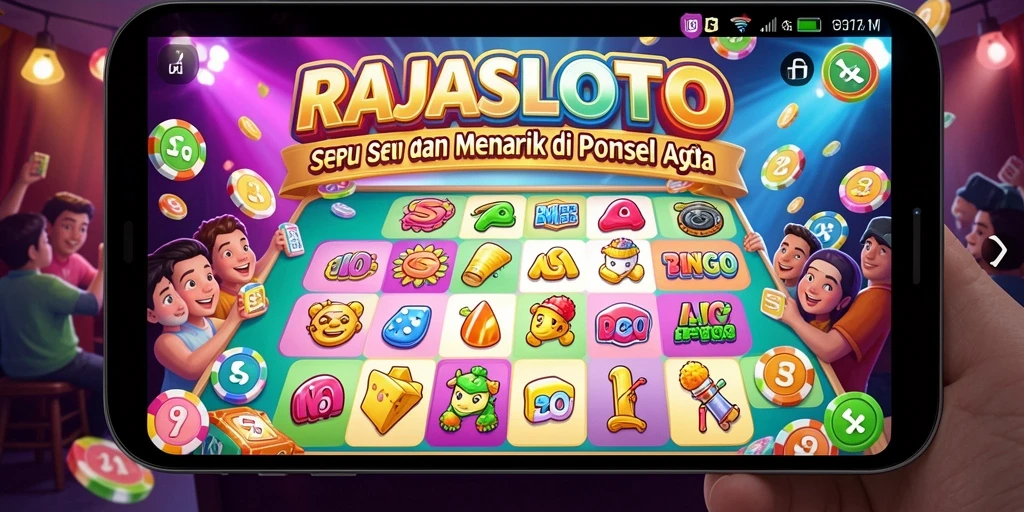 Tampilan gameplay RAJASLOTO yang menarik dan interaktif.