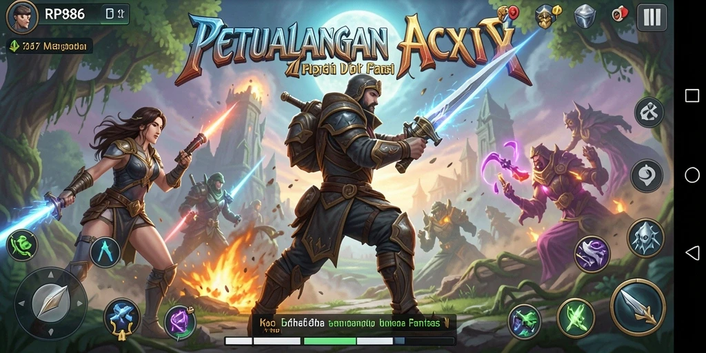 Tangkapan layar gameplay <strong>RP886</strong> yang menunjukkan aksi pertarungan seru.
