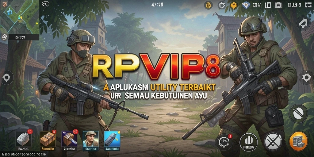 Tampilan antarmuka RPVIP8 yang sederhana dan fungsional.