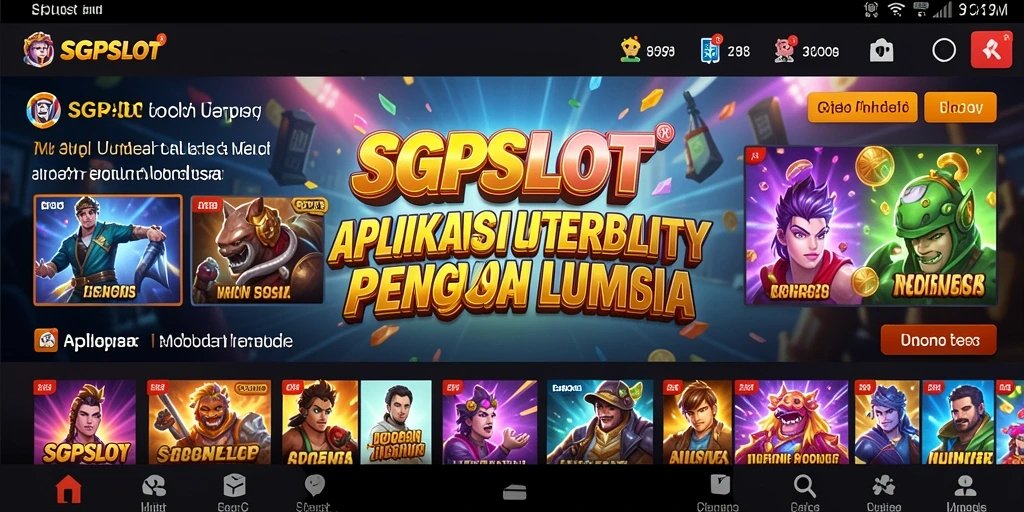 Tampilan screenshot utama SGPSLOT dengan fitur Utility canggih.