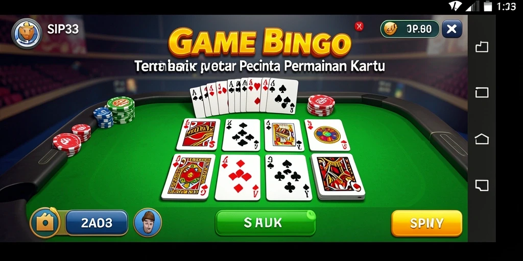 Tampilan gameplay SIP33 yang seru dan interaktif saat bermain Bingo.