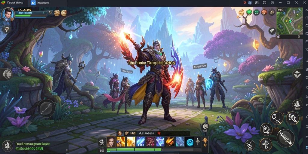 Tampilan gameplay epik di dunia fantasi TALAS89.